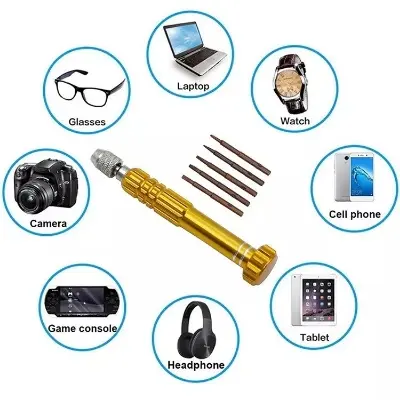 Picture of 5 In 1 Precision Torx Screwdriver For Iphone Samsung Huawei And All China Cellphones Watch Repair Mixed Set Tool Kit - Screw Driver Set 5 in 1 Multi Color