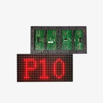 Picture of P10 Red LED Single Color SMD LED Signboard Panel 32*16 Pixel 320*160mm for Single color LED display Scrolling message led sign 16 x 32 P10 RED SMD