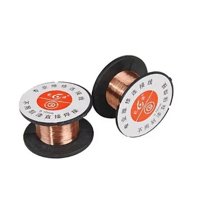 Picture of 2 Nos PCB Link Wire Soldering Wire 0.1mm Copper Jump Line for iPhone CellPhone Chip Welding Maintenance Repair Tools Set 