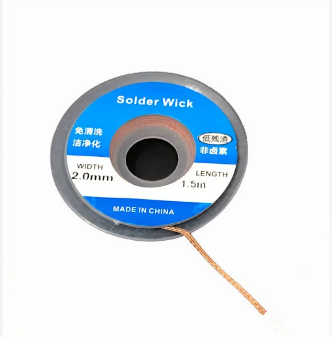 Picture of Desoldering Braid Welding Solder Remover Wick Wire Lead Cord Flux BGA Repair Tool 