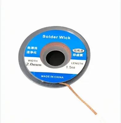 Picture of Desoldering Braid Welding Solder Remover Wick Wire Lead Cord Flux BGA Repair Tool 