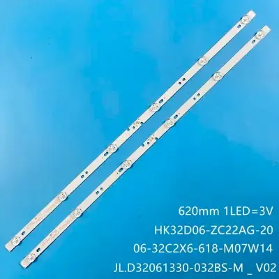 Picture of 2pcs 3V 6 LED Led Backlight strips for NEO 32INCH LED TV 32A/3210 JS-ME32M106ED.908L 6LED 3V MS-T320-3030-08A MC-32A06X 