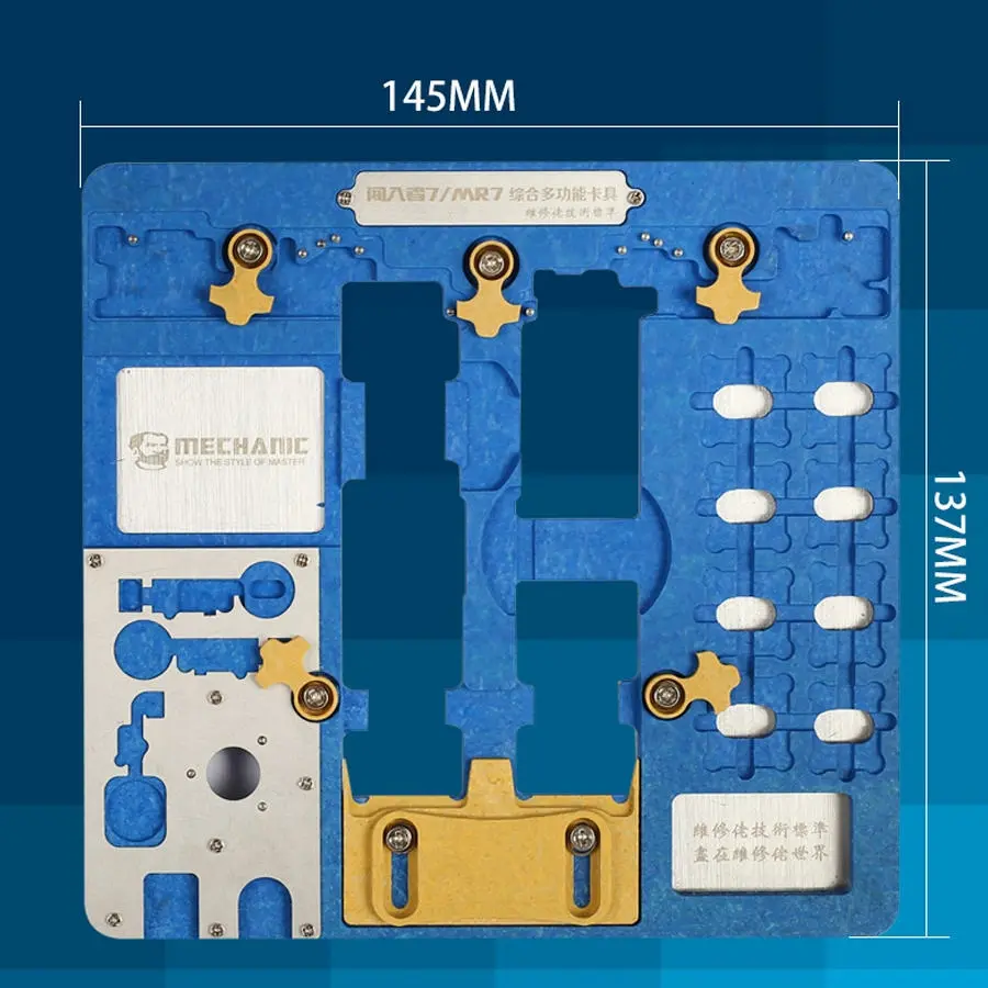 Picture of MECHANIC MR7 Double-layer Motherboard PCB Fixture Fingerprint CPU Chip Remove for iPhone A7 A8 A9 A10 A11 A12 NAND PCIE Motherboard 