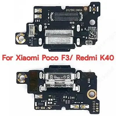 Picture of Flex Charging Port For Xiaomi Mi Poco F3 Redmi K40 Charge Board USB PCB Ribbon Dock Connector Flex Replacement Spare Parts Xiaomi Redmi Note