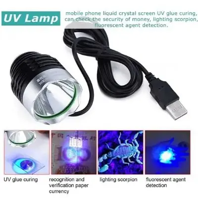Picture of Mobile PCB Repair UV Solder Curing Cure LED Light Lamp USB Power 5V 10W UV CURING SYSTEM WORKS ON DAMAGED PCB 