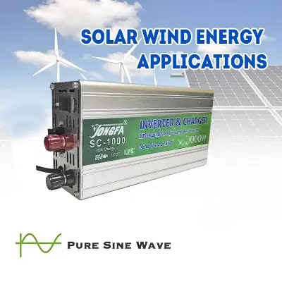Picture of SC-1000 1000W Battery Phone Charger Solar Power/UPS Inverter for Home DC 12V to AC 220V Modifued Pure Sine Wave Ukraine Stock Emergency 