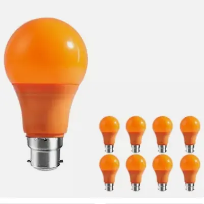 Picture of Colourful LED Bulb 12W AC 220V RED Green Blue Yellow Color Signal Light Tower Light for Control Panel Varendra Room Stair Garden 