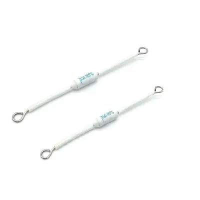 Picture of RF 250V 10A/15A 185 degree Thermal Cutoff Ceramic Temperature Fuse for Electric Cooker Pressure Cooker Safeguard Resistance 2pcs RF250