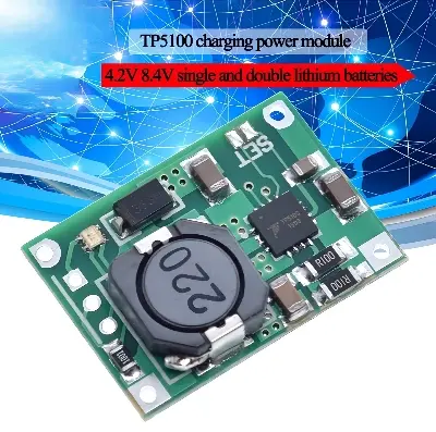 Picture of TP5100 4.2V 8.4V single and double cell lithium Battery charging lithium battery 2A charging board equivalent TP4056 