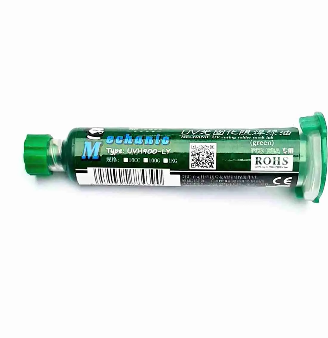 Picture of Ultraviolet Transparent Curing
Solder Mask for Mobile Phone Repair Jumping Wire Quick Dry Curing Welding Paste Flux Oil Similar Koocu Mechanic Relife UV Solder Mask 