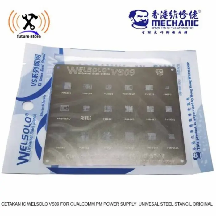 Picture of Mechanic Welsolo VS09 Universal IC Reballing Stencil for Universal Plat IC 8in1 MSM8994 MSM8974 HI3650 
