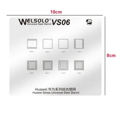 Picture of Mechanic Welsolo VS06 Universal IC Reballing Stencil ForUniversal Plat IC 8in1 MSM8994 MSM8974 HI3650 Soldering Heating Replacement Tools 