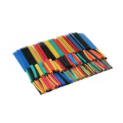 Picture of 328PCS Insulation Heat Shrink Tube Assortment Wire Cable Sleeve Kit Heat Shrink Tube DIY 5 Color Connector Repair 328pcs Pack