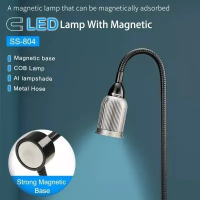 Picture of SUNSHINE SS-804 Magnetic LED Lamp Magnet base COB wick Lamp Aluminum lampshade Universal can Magnetically adsorbed 