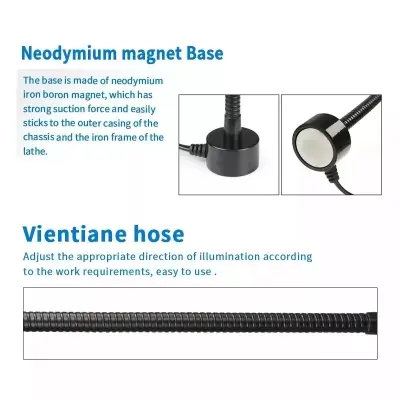 Picture of SUNSHINE SS-804 Magnetic LED Lamp Magnet base COB wick Lamp Aluminum lampshade Universal can Magnetically adsorbed 
