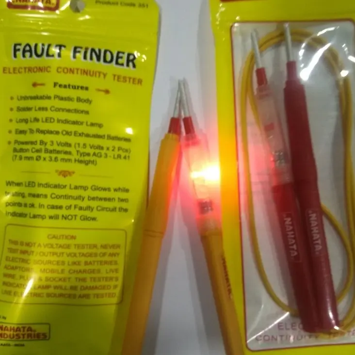 Picture of Fault Finder Electronic Continuity Tester with Battery  Multimeter Similar Nahata 