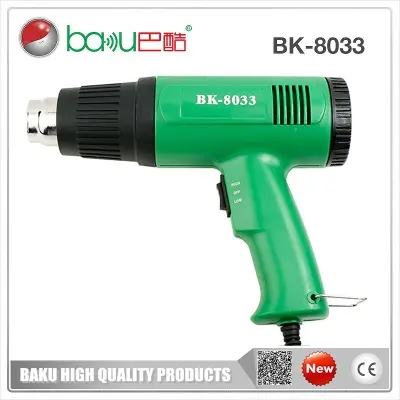 Picture of Baku BK-8033 Electronics Heat_Gun AC220V 1600W for Depainting Plastic Tube Blending Replacing Floor Tile BK-8033 Heat Gun