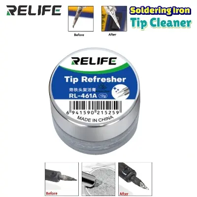 Picture of Koocu KC-R1-9G Soldering Iron Tip Cleaner Refresher For Remove The Oxide Layer of The Solder Tips Restore And Update Repair Tools Similar  Atten AT-F10 RL-461 Multi