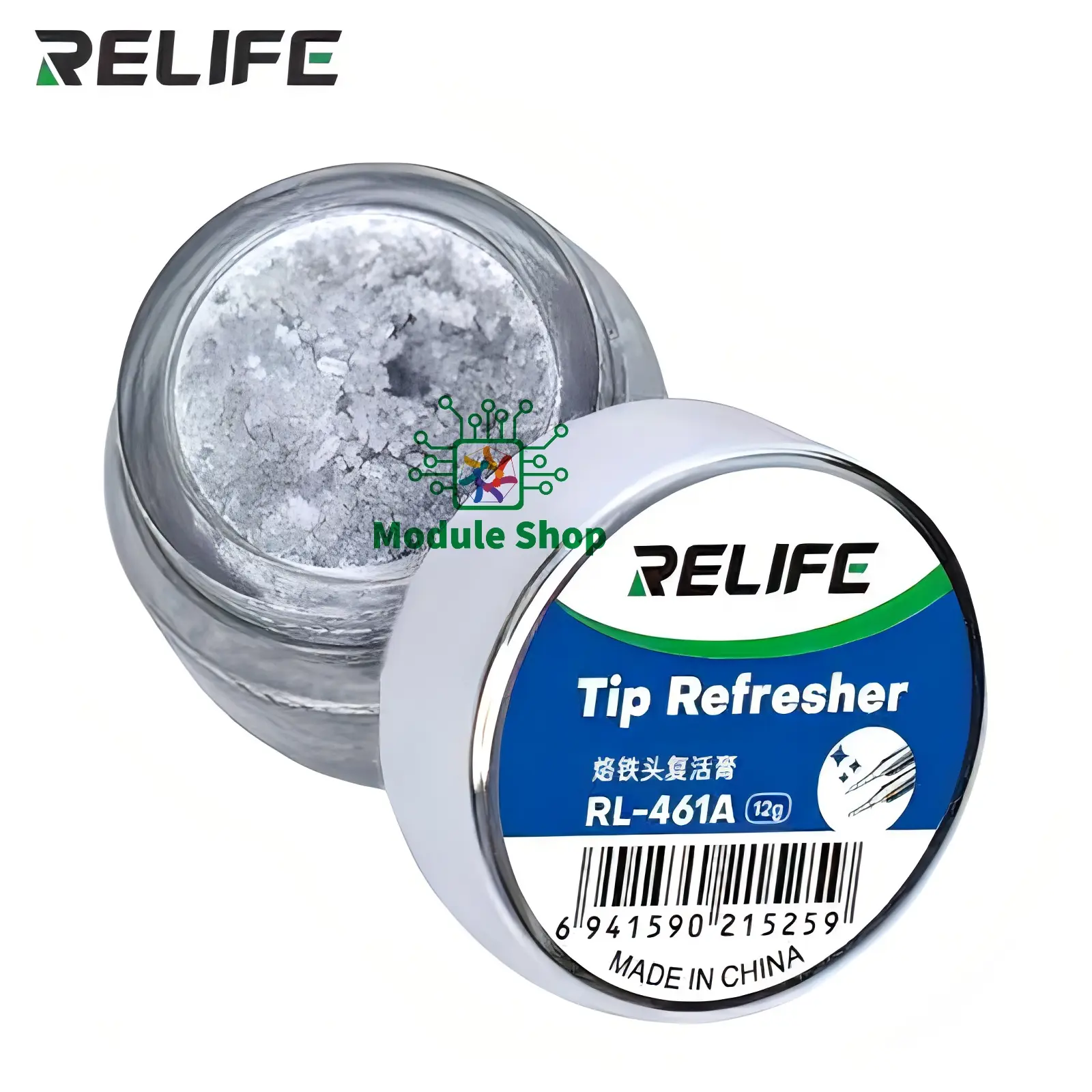 Picture of Koocu KC-R1-9G Soldering Iron Tip Cleaner Refresher For Remove The Oxide Layer of The Solder Tips Restore And Update Repair Tools Similar  Atten AT-F10 RL-461 Multi