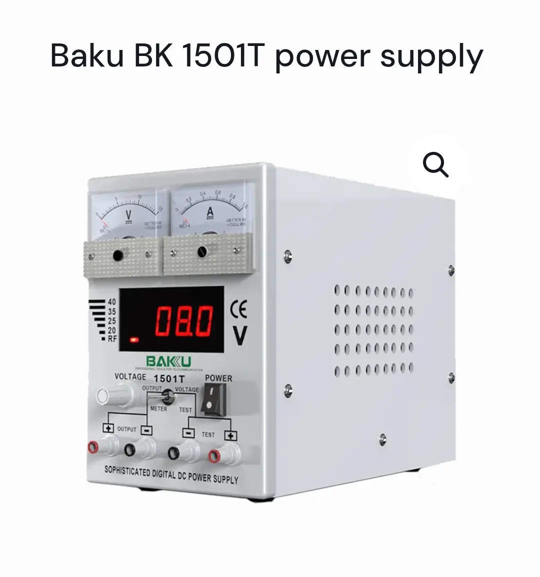 Picture of 1501T Digital Variable Power Supply 15V 1A Adjustable LED Display for Mobile Repair Workshop 