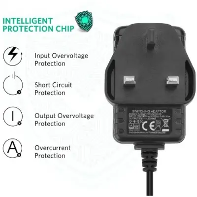 Picture of Universal Wifi Router DC Power Adapter 12V 1A Plug Type UK 5.5*2.5MM - Multi Plug - Multi Plug 