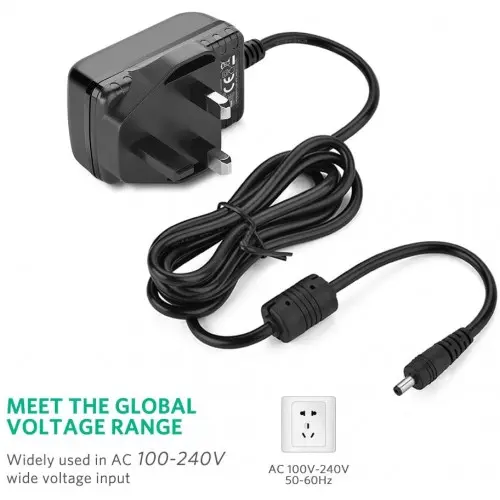 Picture of Universal Wifi Router DC Power Adapter 12V 1A Plug Type UK 5.5*2.5MM - Multi Plug - Multi Plug 