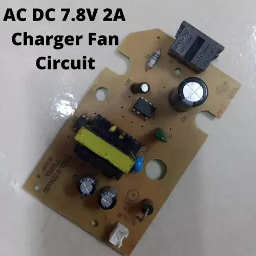 Picture of Rechargeable Fan Power Board Battery Charger DC 7.8V 2A Charger Fan Power Board for AC DC Charger Fan 6V Battery Charging HD-57TNA02 