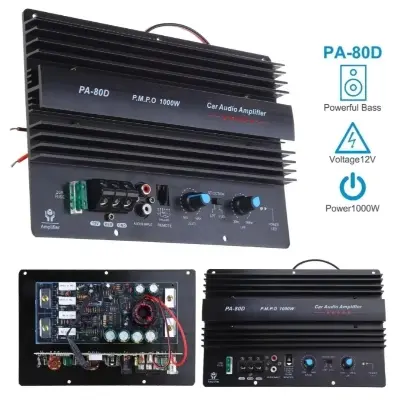 Picture of PA-80D 12V 1000W Mono Car Audio Power Amplifier Powerful Super Bass Subwoofers 