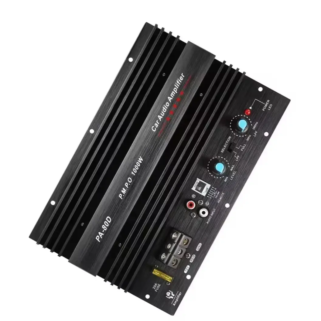 Picture of PA-80D 12V 1000W Mono Car Audio Power Amplifier Powerful Super Bass Subwoofers 