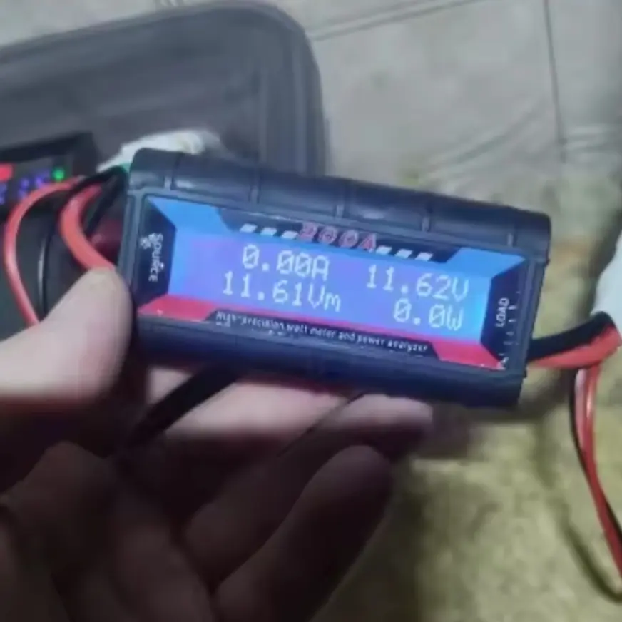 Picture of DC 4.8-60V 100A LCD Display Digital Current Voltage Power Meter Multimeter Ammeter Voltmeter with100A Shunt for Easy Bike Auto Rikshaw UPS IPS Home Appliances 