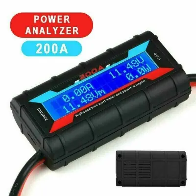 Picture of DC 4.8-60V 100A LCD Display Digital Current Voltage Power Meter Multimeter Ammeter Voltmeter with100A Shunt for Easy Bike Auto Rikshaw UPS IPS Home Appliances 