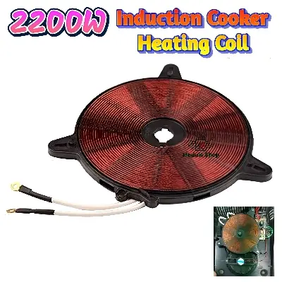 Picture of Induction Cooker Heating Coil 1800W 2000W~2200W Electromagnetic Coil Support Touch & Button Type Oven Induction Cookers Replacement Parts for Vision Kiam Nova Miyako Walton Induction Cooker 
