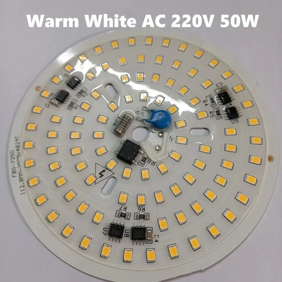 Picture of DIY LED Lamp Plate AC 220V 50W~100W White & Warm White for LED Bulb Replacement Parts 