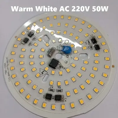 Picture of DIY LED Lamp Plate AC 220V 50W~100W White & Warm White for LED Bulb Replacement Parts 