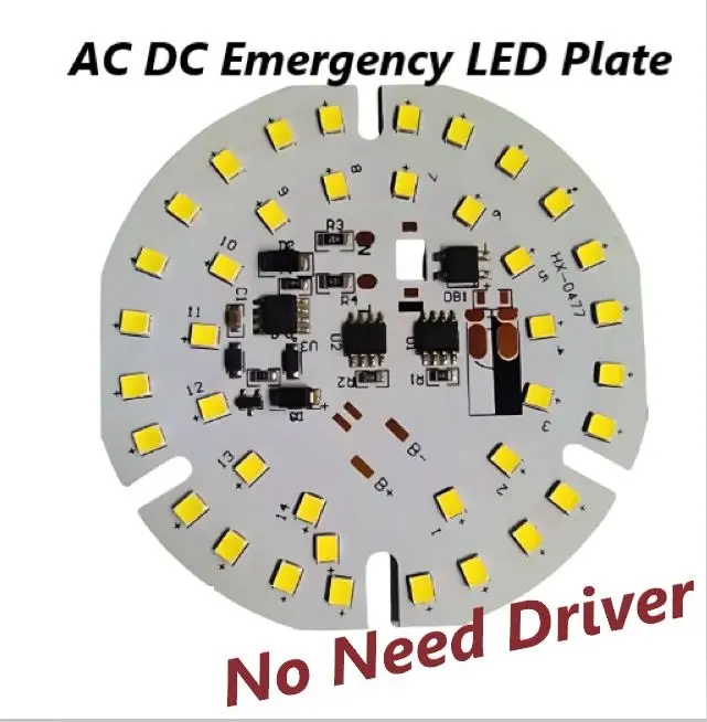 Picture of DIY Emergency Backup Lamp LED Plate 18W AC 220V AC DC Lamp Plate Replacement Parts 