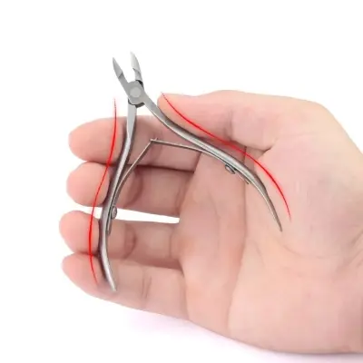 Picture of Professional Nail Dead Skin Scissors Cuticle Nipper Stainless Steel Pliers Manicure Pedicure Care Nail Art Toe Tools Similar KC-108 