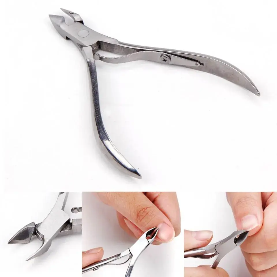 Picture of Professional Nail Dead Skin Scissors Cuticle Nipper Stainless Steel Pliers Manicure Pedicure Care Nail Art Toe Tools Similar KC-108 
