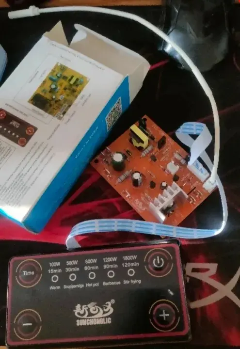 Picture of Infrared Cooker Control Board 1800W 6 LED Universal Convection Oven Controller with Control Pad 