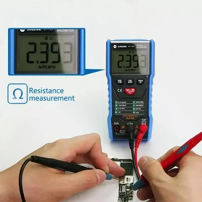 Picture of SUNSHINE DT-19N Mini Smart Digital Multimeter High Precision for Mobile Phone AC DC Ammeter Voltmeter Tool Multimeters Born for Mobile Repair 
