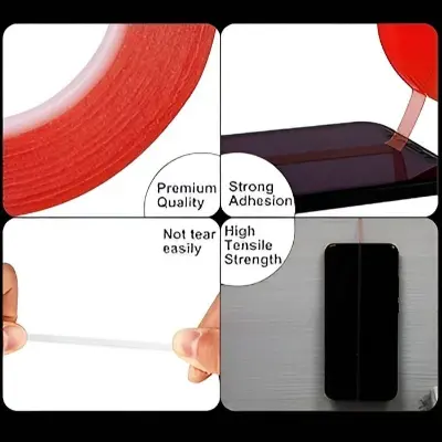 Picture of Acrylic Strong Adhesive Clear Double Sided Tape No Traces for Phone Display Battery Lens Assembly Universal