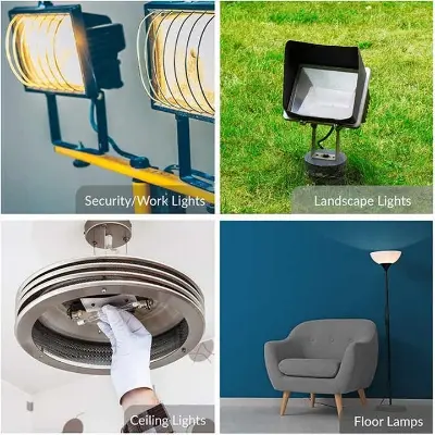 Picture of 500W AC220V  Halogen Glass Lamp tube for professional video light Search Light Tube Ring Light Spot Light Bat minton Play Grounds 