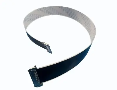 Picture of 51Pin Ffc Fpc Cable Single Connector Pitch 0.5Mm Lvds 1080P 4K Hdtv 51P Screen Flexible Flat Cable 51Pins 30Cm 40Cm 50Cm 80Cm Single With I-Pex Connector Interface - Hdmi Cable Both Side Hook