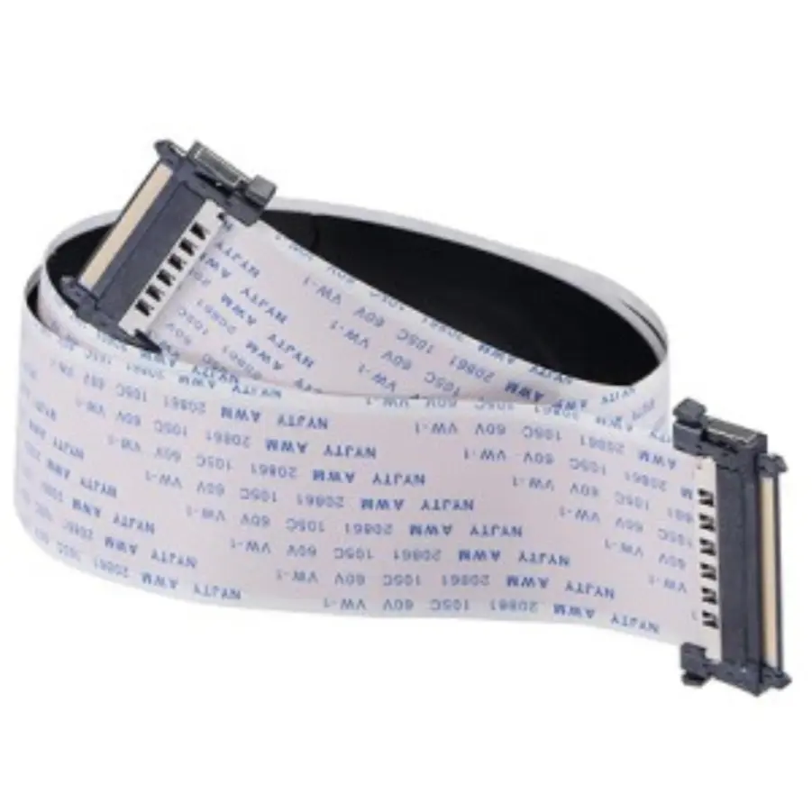 Picture of 51Pin Ffc Fpc Cable Single Connector Pitch 0.5Mm Lvds 1080P 4K Hdtv 51P Screen Flexible Flat Cable 51Pins 30Cm 40Cm 50Cm 80Cm Single With I-Pex Connector Interface - Hdmi Cable Both Side Hook