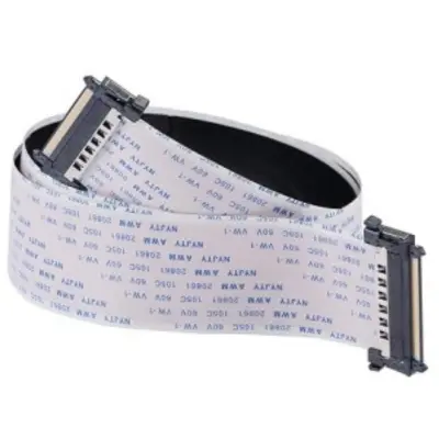 Picture of 51Pin Ffc Fpc Cable Single Connector Pitch 0.5Mm Lvds 1080P 4K Hdtv 51P Screen Flexible Flat Cable 51Pins 30Cm 40Cm 50Cm 80Cm Single With I-Pex Connector Interface - Hdmi Cable Both Side Hook