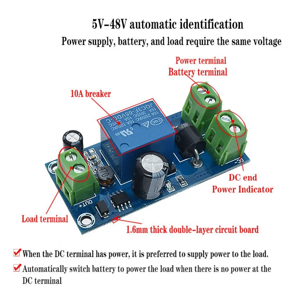 Picture of YX850 Power failure automatic switching standby battery lithium battery module 5V-48V universal emergency converter 
