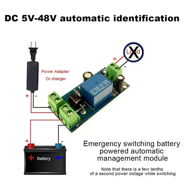 Picture of YX850 Power failure automatic switching standby battery lithium battery module 5V-48V universal emergency converter 