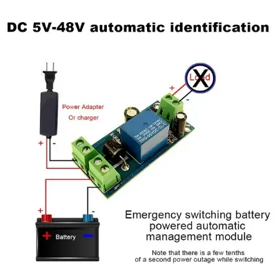 Picture of YX850 Power failure automatic switching standby battery lithium battery module 5V-48V universal emergency converter 