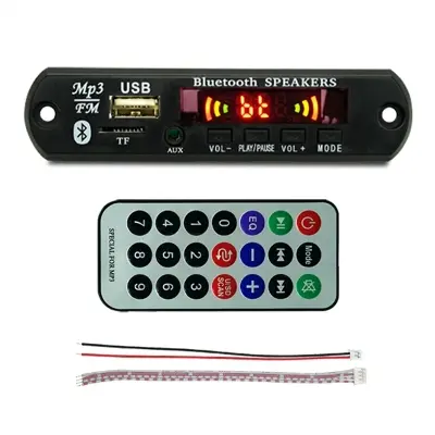 Picture of Pam8403 Bluetooth Audio Receiver 3W Stereo Amplifier FM Radio Mp3 Player USB Dancing LED Display 