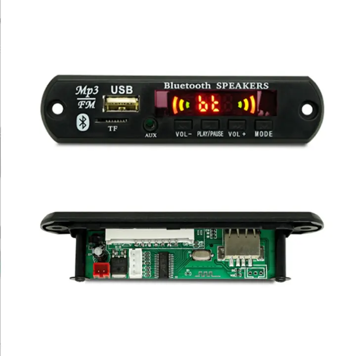 Picture of Pam8403 Bluetooth Audio Receiver 3W Stereo Amplifier FM Radio Mp3 Player USB Dancing LED Display 