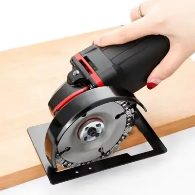 Picture of Sand Stand + Protective Cover Thickened Angle Grinder Holder Shield Guard Bracket Adjustable Cutting Machine working Power Tools Support Stand For 100mm Angle Grinder Wood 775 Motor Drill Black